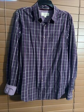 Heritage 1981 Purple Plaid Button-Down Shirt
